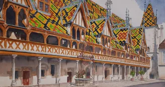 La cour des Hospices La cour des Hospices
